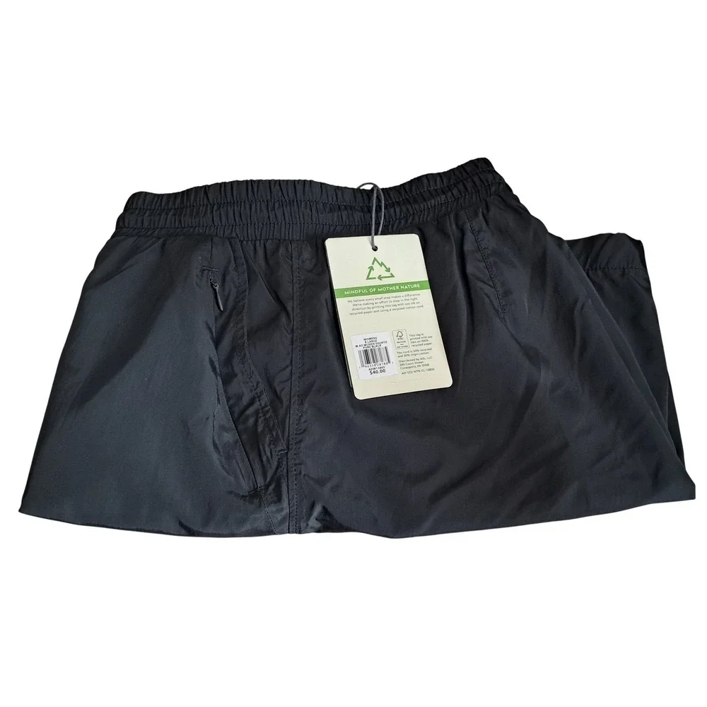 Alpine Design Womens‎ XL Black Nylon Boulder Shorts Hiking Athletic NWT ADW13801